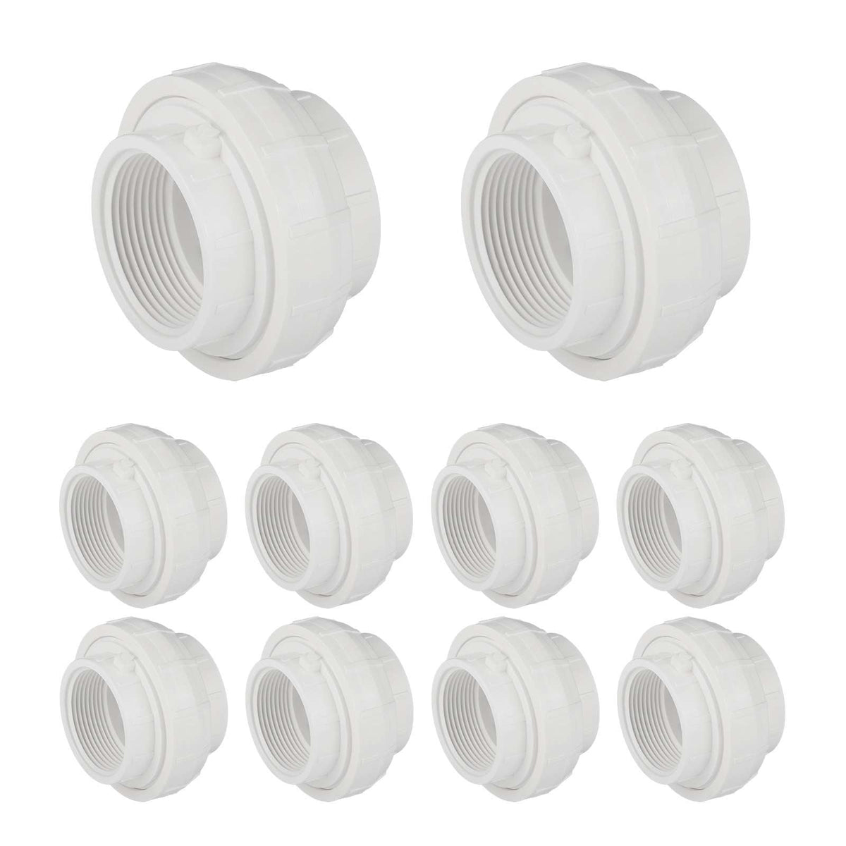 10 Pcs 1" PVC FIP Union