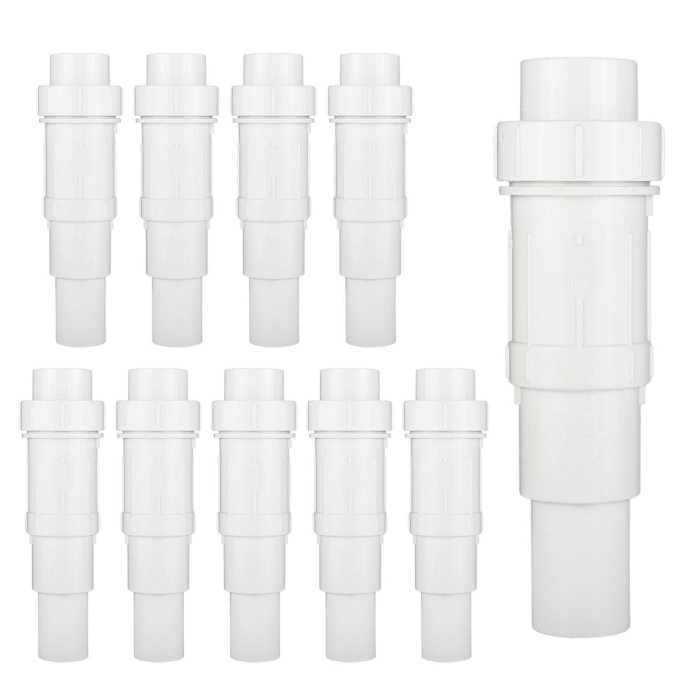 10 Pcs 1/2" PVC Expansion Coupling