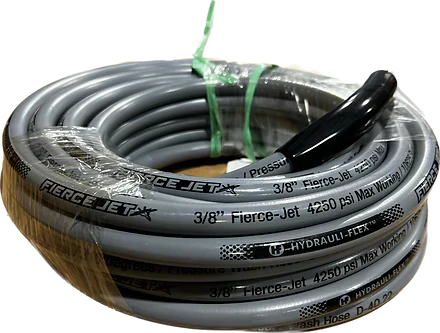 Fierce Jet Pressure Hose 1/2" 50ft Gray 2 Wire 6200psi PWS208-GY-50