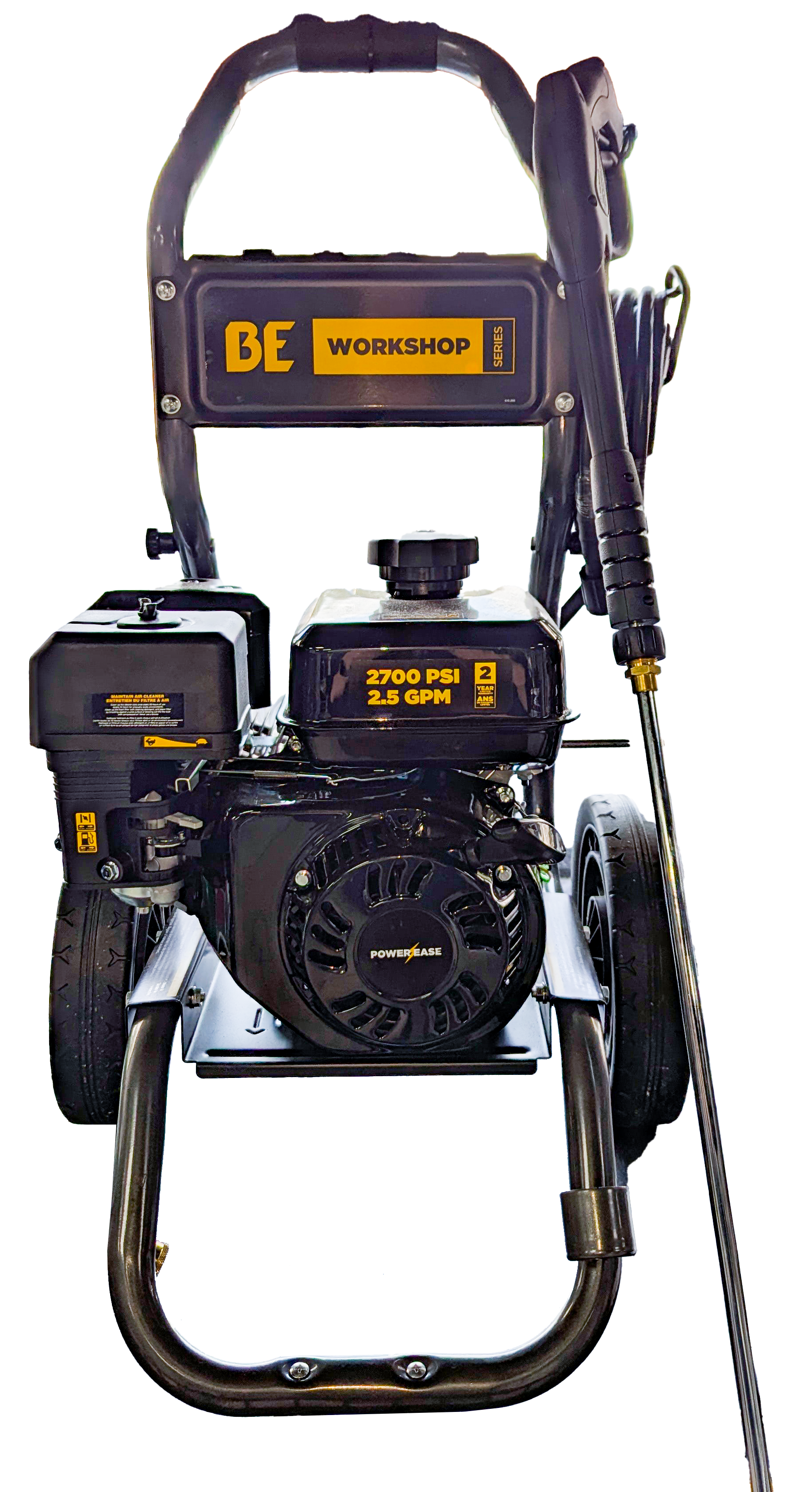 2,700 PSI - 2.5 GPM Gas Pressure Washer with Powerease 225 Engine and AR Axial Pump BE276RA