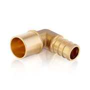 30 Pcs PEX-B Crimp 1/2" PEX x 1/2" Male Copper Sweat Elbow (Lead Free)