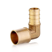 PEX-B Crimp 1/2" PEX x 1/2" Male Copper Sweat Elbow (Lead Free)
