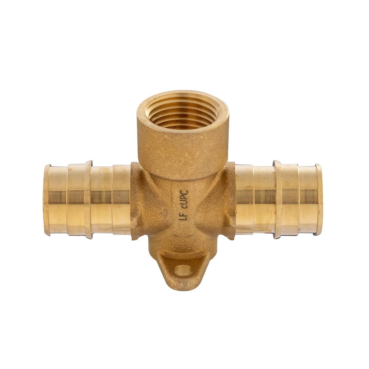 PEX A Expansion 3/4" PEX x 3/4" PEX x 1/2" Female Threaded F1906 Drop Ear Tee (Lead Free)