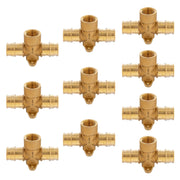 PEX A Expansion 3/4" PEX x 3/4" PEX x 1/2" Female Threaded F1906 Drop Ear Tee (Lead Free)