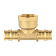 PEX A Expansion 1/2" PEX x 1/2" PEX x 1/2" Female Threaded F1906 Tee (Lead Free)