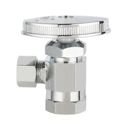 10 Pcs 1/2" FIP x 3/8" OD Compr. Angle Stop Valve, Multi Turn (Lead Free)