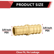 PEX-B Crimp 3/8" PEX X 3/8" PEX Coupling (Lead Free)