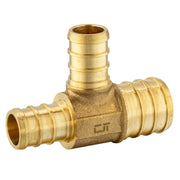 PEX-B Crimp 1" PEX x 3/4" PEX x 3/4" PEX Reducing Tee (Lead Free)