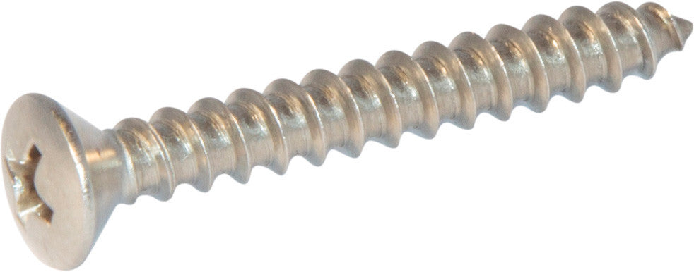 10 x 2 18-8 (A2) Stainless Steel Phillips Oval Sheet Metal Screw