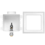 1/2" Push fit Inlet, Toilet Outlet Box, with Installed 1/4 Turn Ball Valve