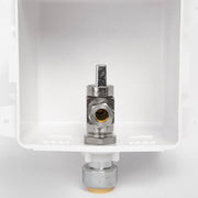 10 Pcs 1/2" Push fit Inlet, Toilet Outlet Box, with Installed 1/4 Turn Ball Valve