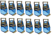 2 in x 20 Ft Van Ratchet Strap Logistic E-Track w/ Spring E 12 PACK | R20EX12