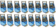 2 in x 20 Ft Van Ratchet Strap E-Track w/ Spring E 16 PACK | R20EX16