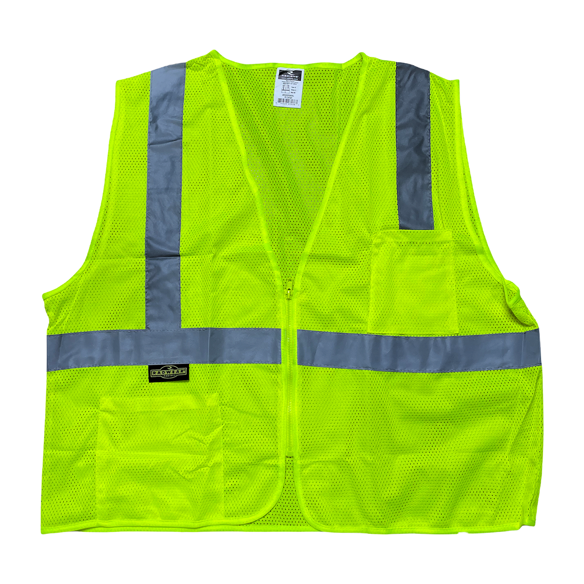 Radians SV2Z Economy Type R Class 2 Mesh Safety Vest With Zipper