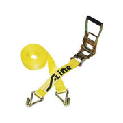 Ratchet Strap W/Double J Hooks - 2" X 27'