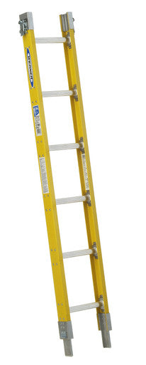 Werner S7706-1 // 6' Fiberglass Parallel Sectional Ladder / 250 lb. Rating