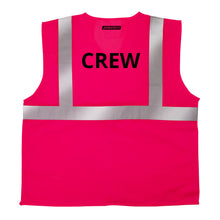 Printed Hi-Vis Mesh Safety Vest with 2” Reflective Strips and Pocket - PinkFit Collection