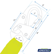 Single Leg External Shock-Absorbing Lanyard with Snap Hooks