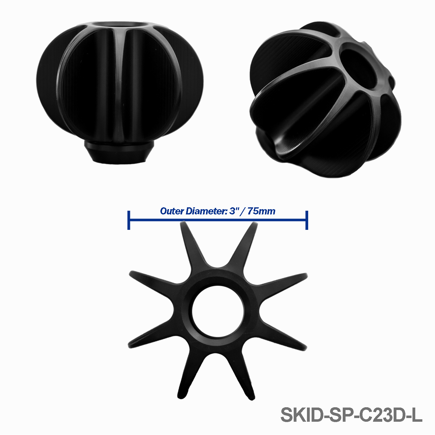 1.5" Hard Plastic Skid For C23 Camera