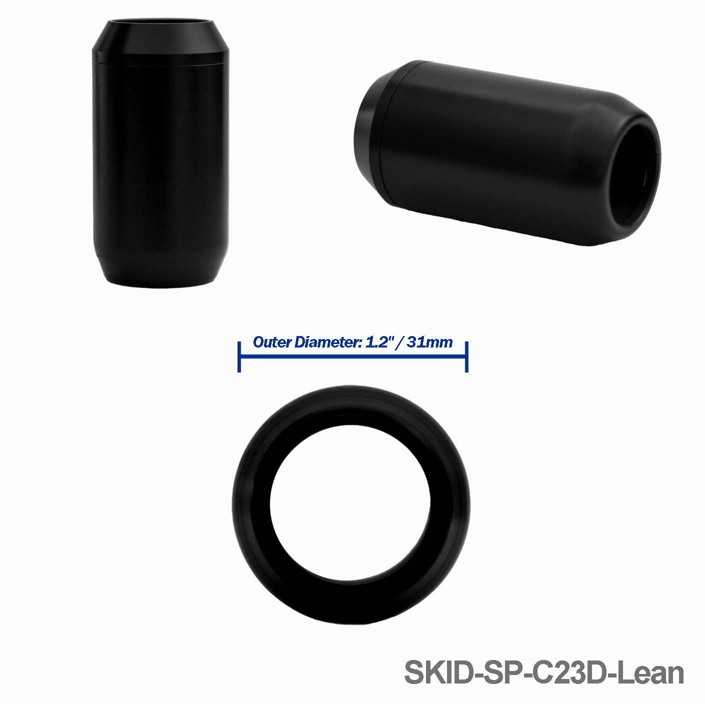 1.5" Hard Plastic Skid For C23 Camera