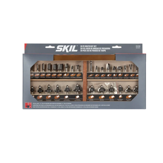 SKIL 91030 30pc Router Bit Set w/ Instructions