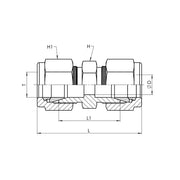 SS-IN2403-08-06 | 08 IN - 06 IN Straight Union, Stainless Steel