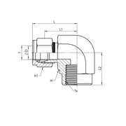 SS-IN2502-16-12 | 16 IN - 12 FP 90 Elbow, Stainless Steel