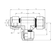 SS-IN2603-04-04-04 | 04 IN - 04 IN - 04 IN Union Tee, Stainless Steel
