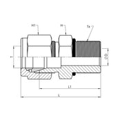 SS-IN6400-16-16-O | 16 IN - 16 MORB Straight, Stainless Steel