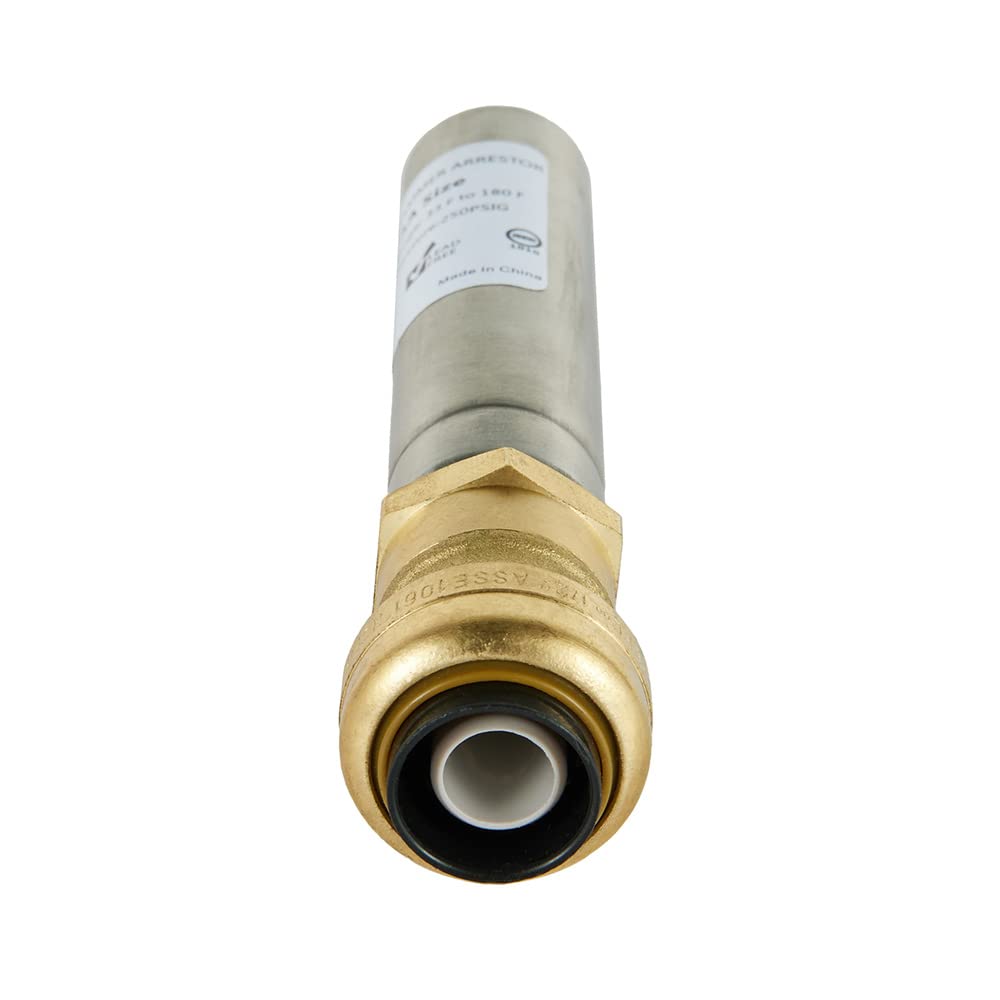 10 Pcs 1/2" Push Fit, Straight Water Hammer Arrestor, Stainless Steel