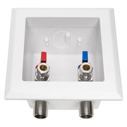 1/2" Sweat MIP, Faucet Outlet Box, with Installed 1/4 Turn Ball Valve