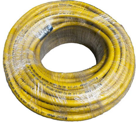Rampage 1/2" Yellow Rampage Softwash Hose  200' with crimped ends RAMP-08-YW-SW-200-CE