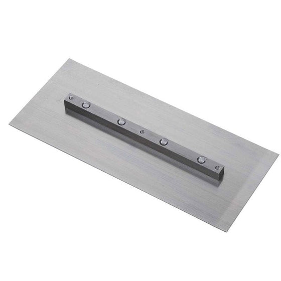 Set of 4 - 6″ x 14″ Silver Finish Replacement Finishing Trowel Blades Bar Mount for Tomahawk 36" Power Trowels