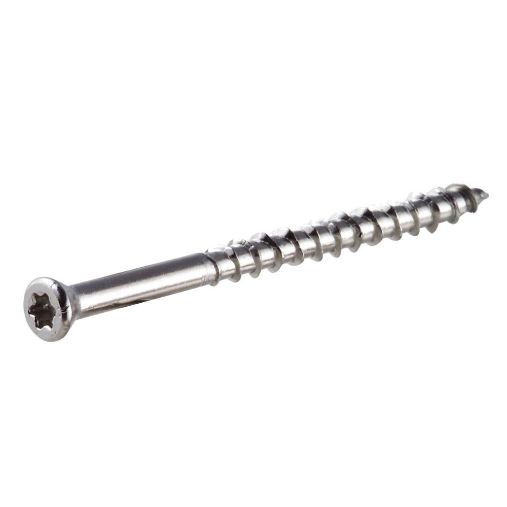 #7 x 1 5/8 Simpson Trim Head Deck-Drive™ DWP WOOD Screw 316 Stainless Steel (T15) - Box (4000)