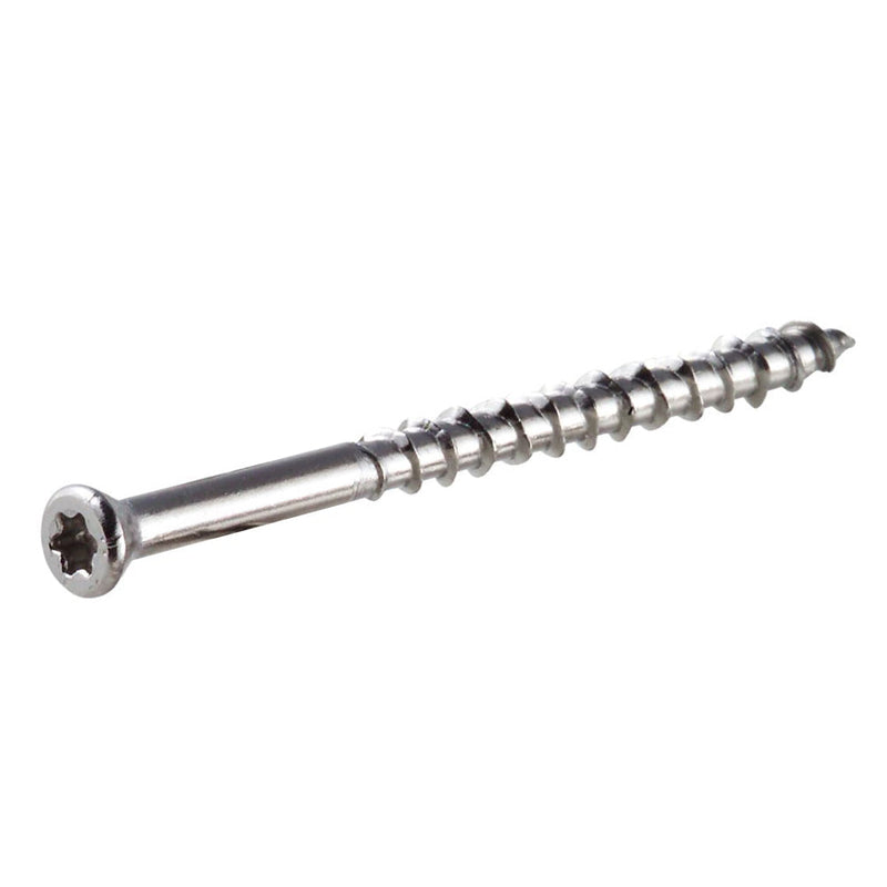 #7 x 1 5/8 Simpson Trim Head Deck-Drive™ DWP WOOD Screw 316 Stainless Steel (T15) - Box (100)