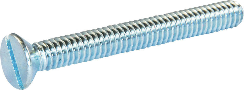 2-56 x 3/4 Slotted Flat Machine Screw – Zinc Plated