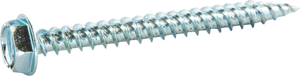 10 x 1/2 Slotted Hex Washer Self Piercing Screw (5/16 drive) – Zinc Plated