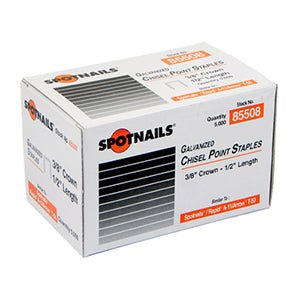 Spot Nails 3/8" Chisel Point Staples-5000 per box