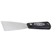 Stiff Putty Knife with 2" Carbon Steel Blade, Black/Silver