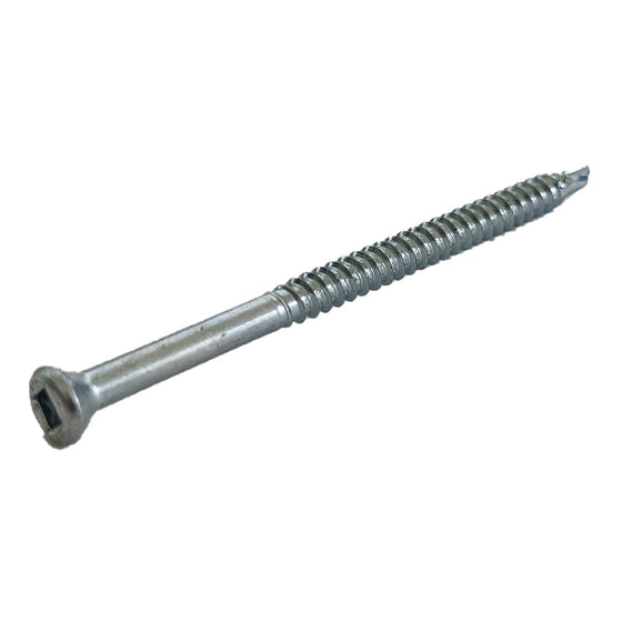 8-18 x 3 Strong Point® Square Drive Trim Head Self-Drilling Screw Zinc Plated - Carton (2000)