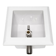 10 Pcs 1/2" Sweat Intel, Toilet Outlet Box, with Installed 1/4 Turn Angle Stop Valve
