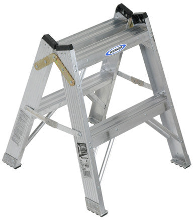 Werner T372 // 2' Aluminum Twin Stepladder / 300 lb. Rating