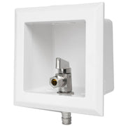 1/2" PEX Expansion (F1960) Inlet, Toilet Outlet Box, 3/8" OD Compression Outlet