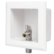 10 Pcs 1/2" Sweat Intel, Toilet Outlet Box, with Installed 1/4 Turn Angle Stop Valve