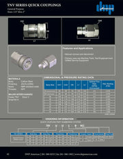 TNV-08-08C-V | 1/2" TNV Coupler W/ Female NPT w/ Viton seals