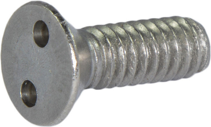 6-32 x 2 18-8 Stainless Steel Tamper Resistant Drilled Spanner Flat Head Machine Screw