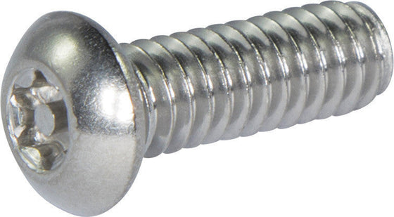 M4-0.70 x 12 18-8 Stainless Steel Tamper Resistant Torx Button Head Machine Screw - Metric (T-15)