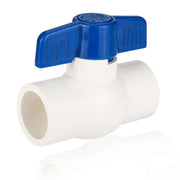 10 Pcs 1-1/4" PVC Ball Valve, Solvent Weld, Sch. 40
