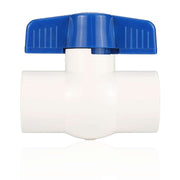 10 Pcs 1-1/4" PVC Ball Valve, Solvent Weld, Sch. 40