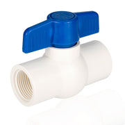 1-1/4" PVC Ball Valve, FPT Threaded, Sch. 40